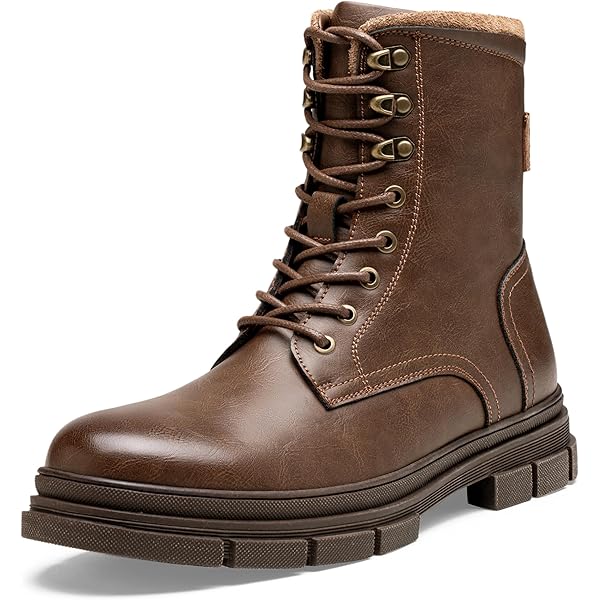 Amazon.com | Jousen Boots for Men Casual Dress Retro Lace Up